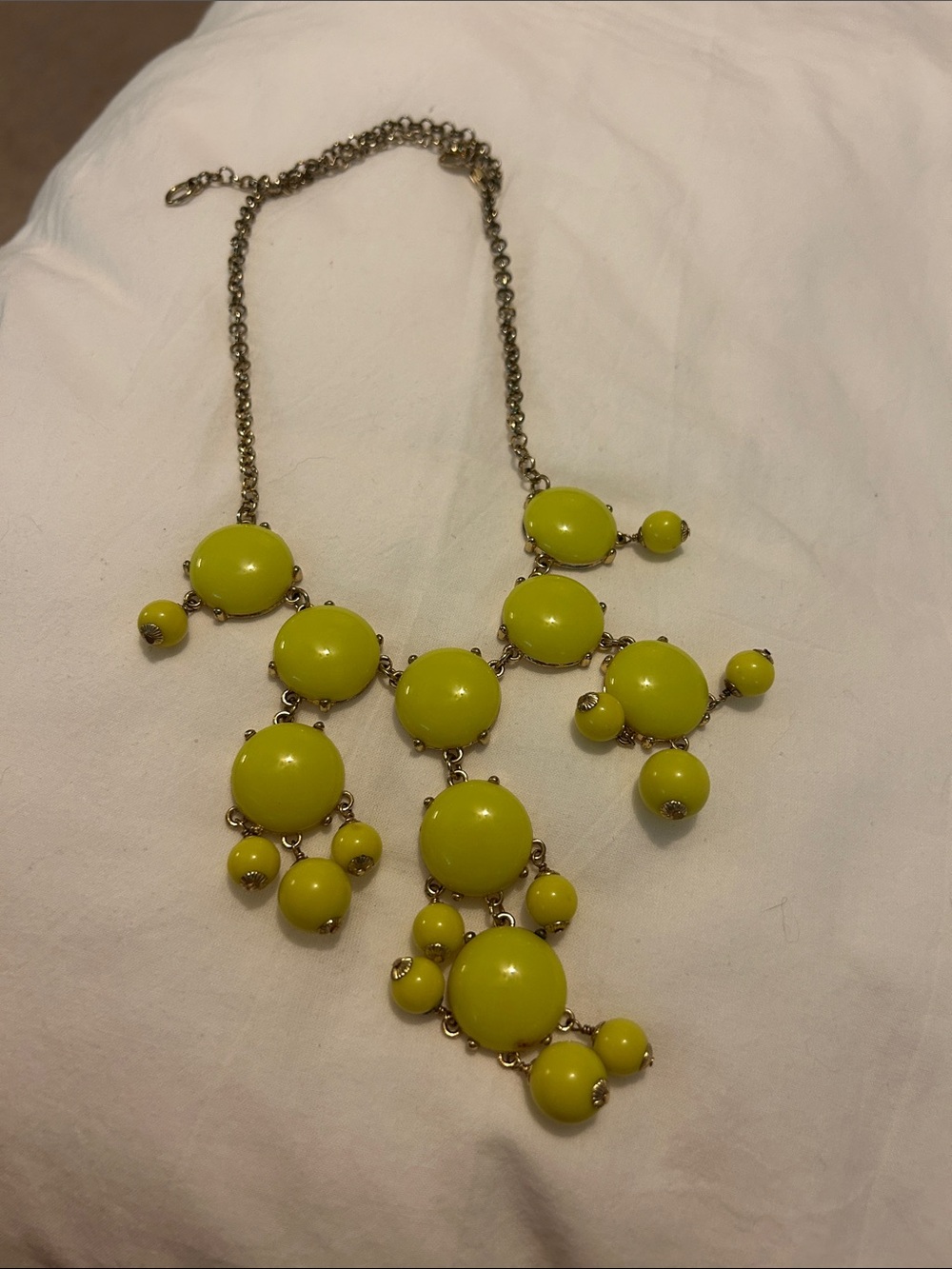 J. Crew Yellow Statement Bib Necklace